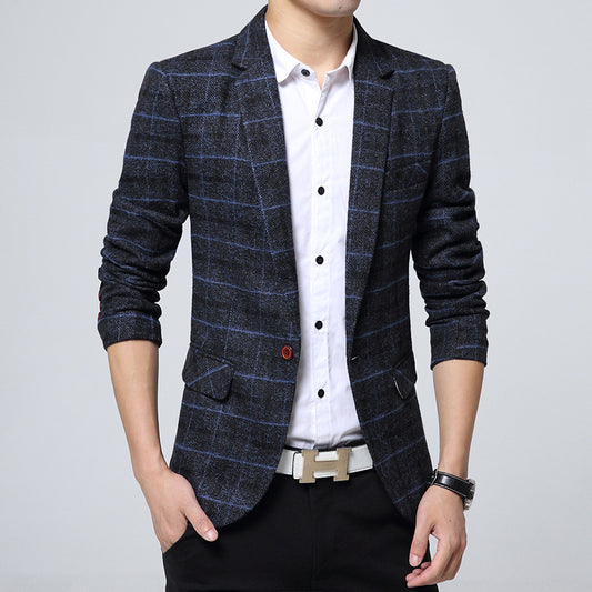 Factory Autumn And Winter New Men'S Casual Suit Jacket Korean Style Slim Small Suit Men'S Small Suit Men