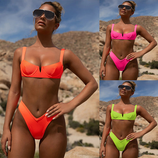 Neon bathing suit Push up bikini (FREE SHIPPING)
