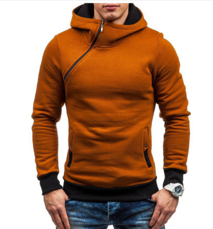 2022/2023 Brand Hoodie Oblique Zipper Solid Color Hoodies Men Fashion Tracksuit Male Sweatshirt Hoody Mens